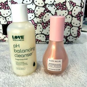 Love wellness oh balancing cleanser & glow recipe watermelon dew drops